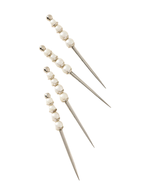 Delphine Pearl Cocktail Picks, Set of 4