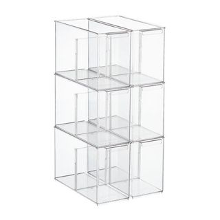 Clear acrylic storage containers