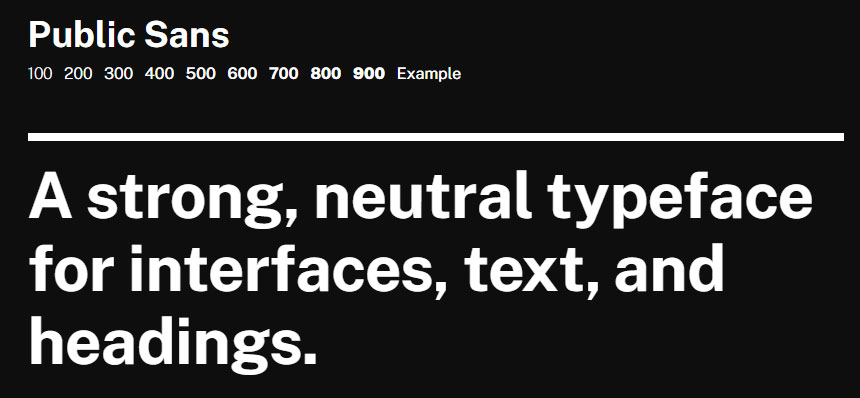 Best free fonts: Public Sans