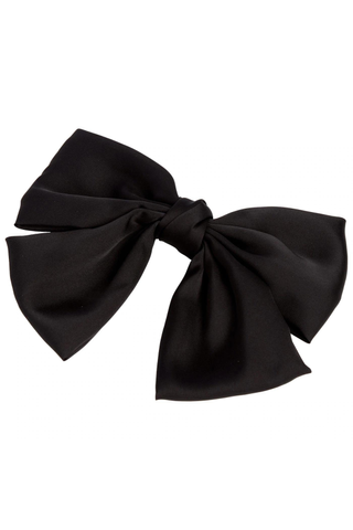 black bow on a white background