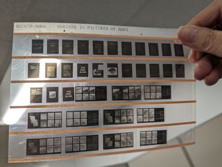 Microfilm containing data from 1964’s Mariner 4 mission to Mars.