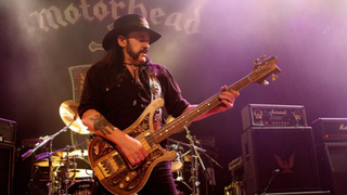 Lemmy on stage with Motorhead