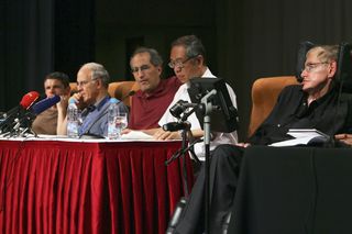 Stephen Hawking, Andrew Strominger, David Gross, E. Witten and Shing-Tung Yau