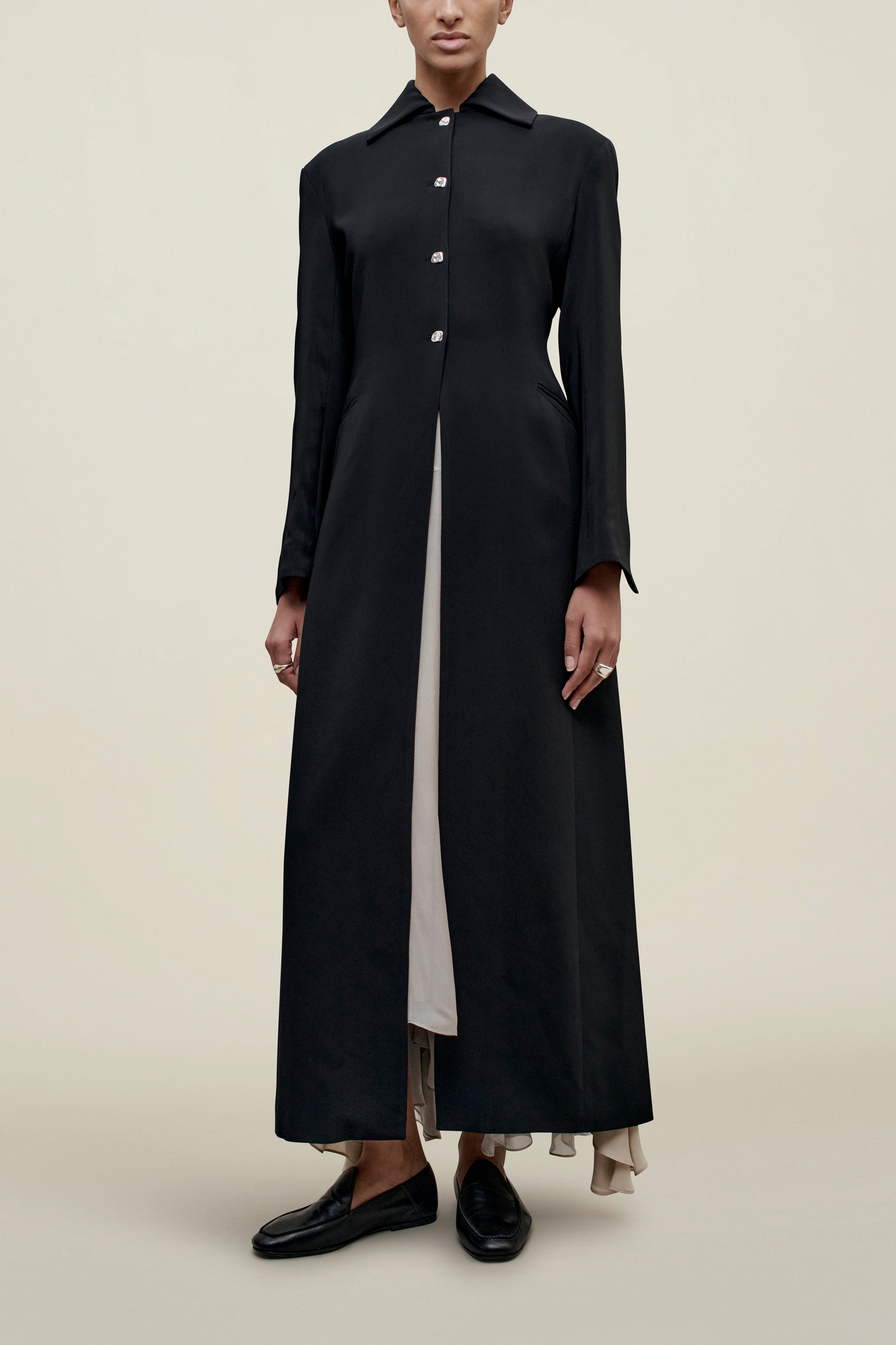 Louis Duster in Viscose Cady