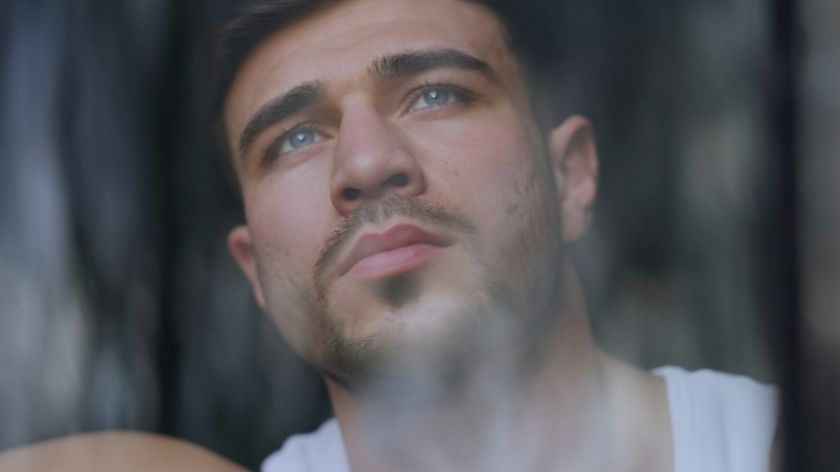 A close-up of Tommy Fury in Tommy: The Good. The Bad. The Fury