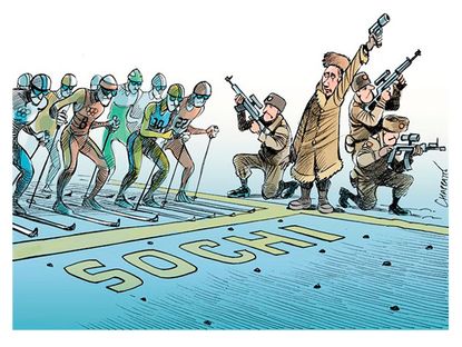 Editorial cartoon Sochi Olympics security