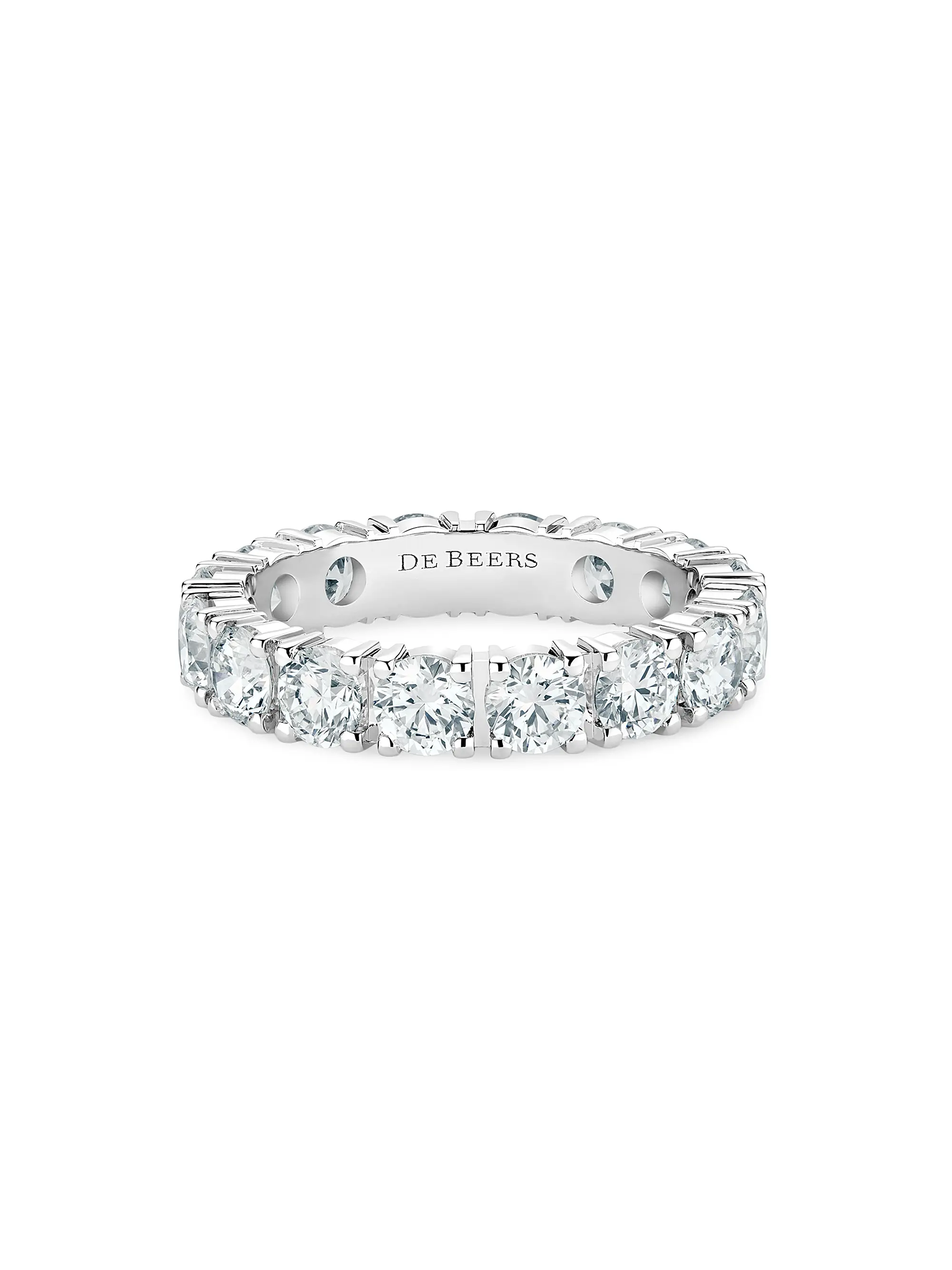 Db Classic Platinum &amp;amp; Natural Diamond Eternity Band/3.5mm