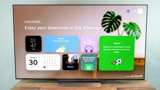 LG C6 OLED TV on a table