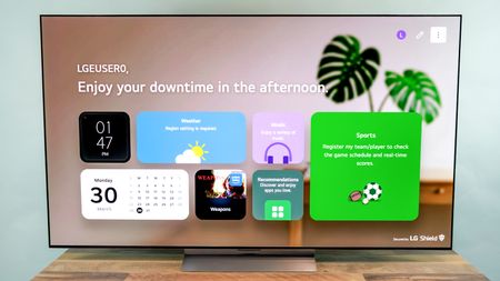 LG C6 OLED TV on a table