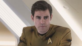 Kirk in his dirty uniform. 