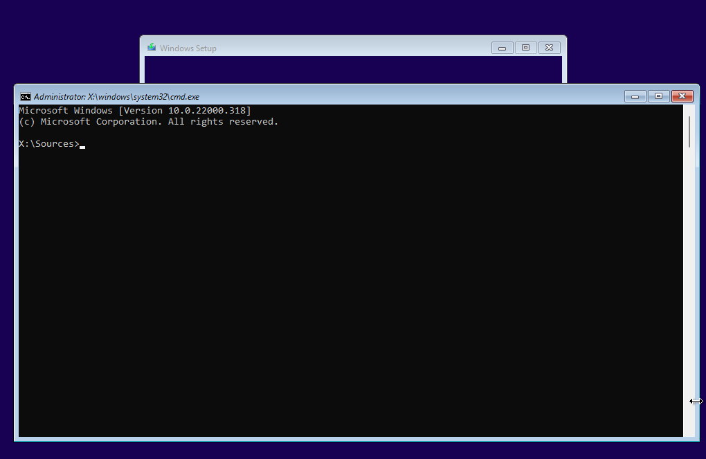 Settings cmd