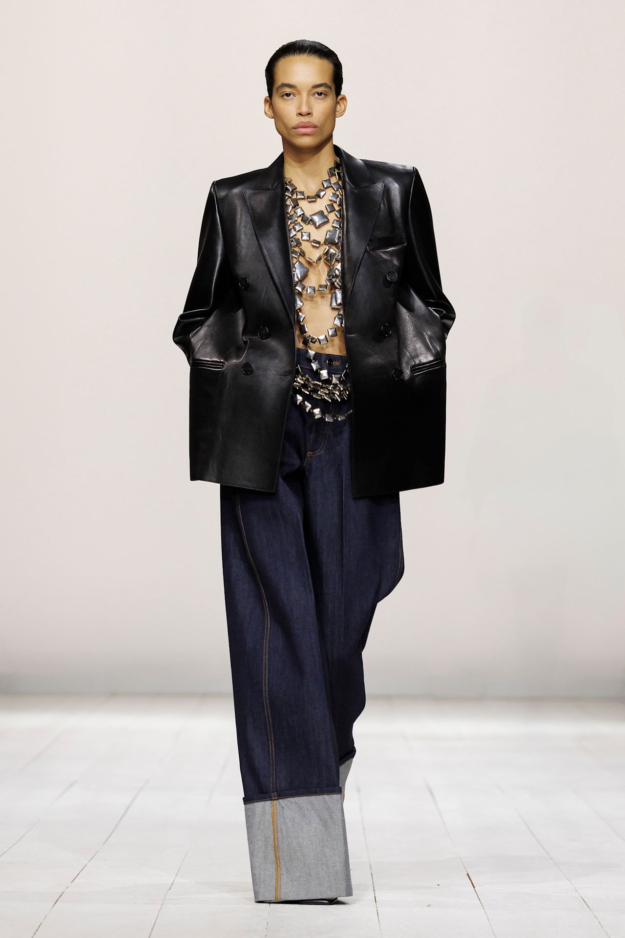 cuffed jeans at Givenchy Spring 2026