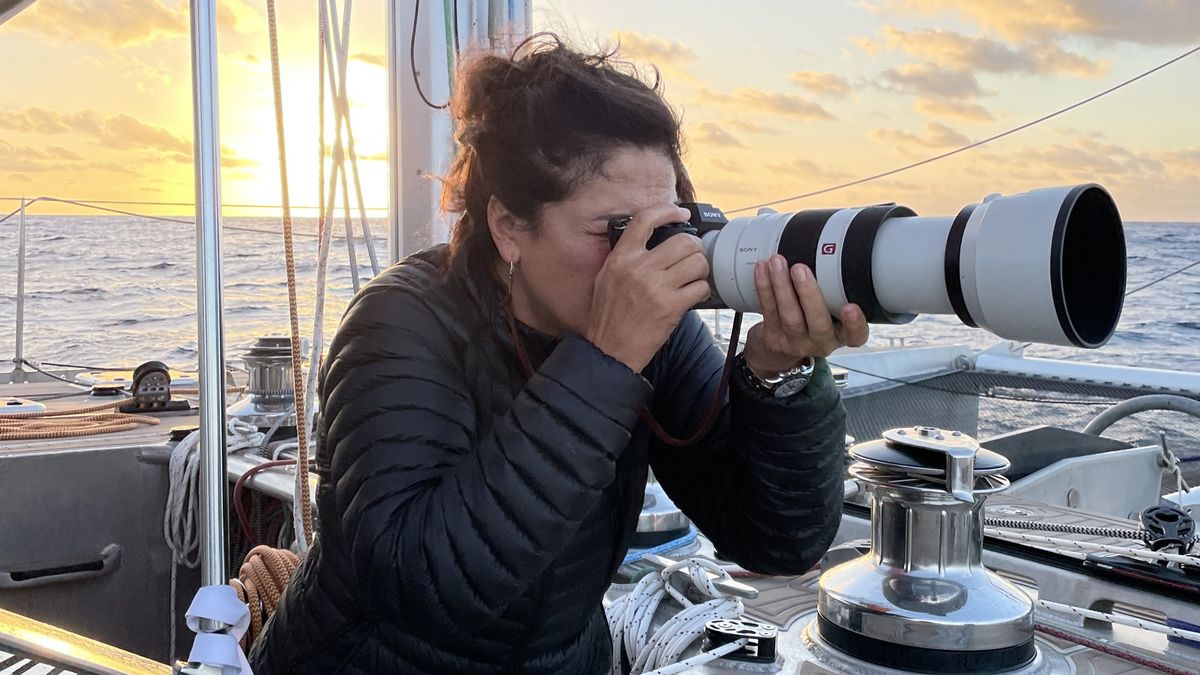 Cristina Mittermeier taking photos