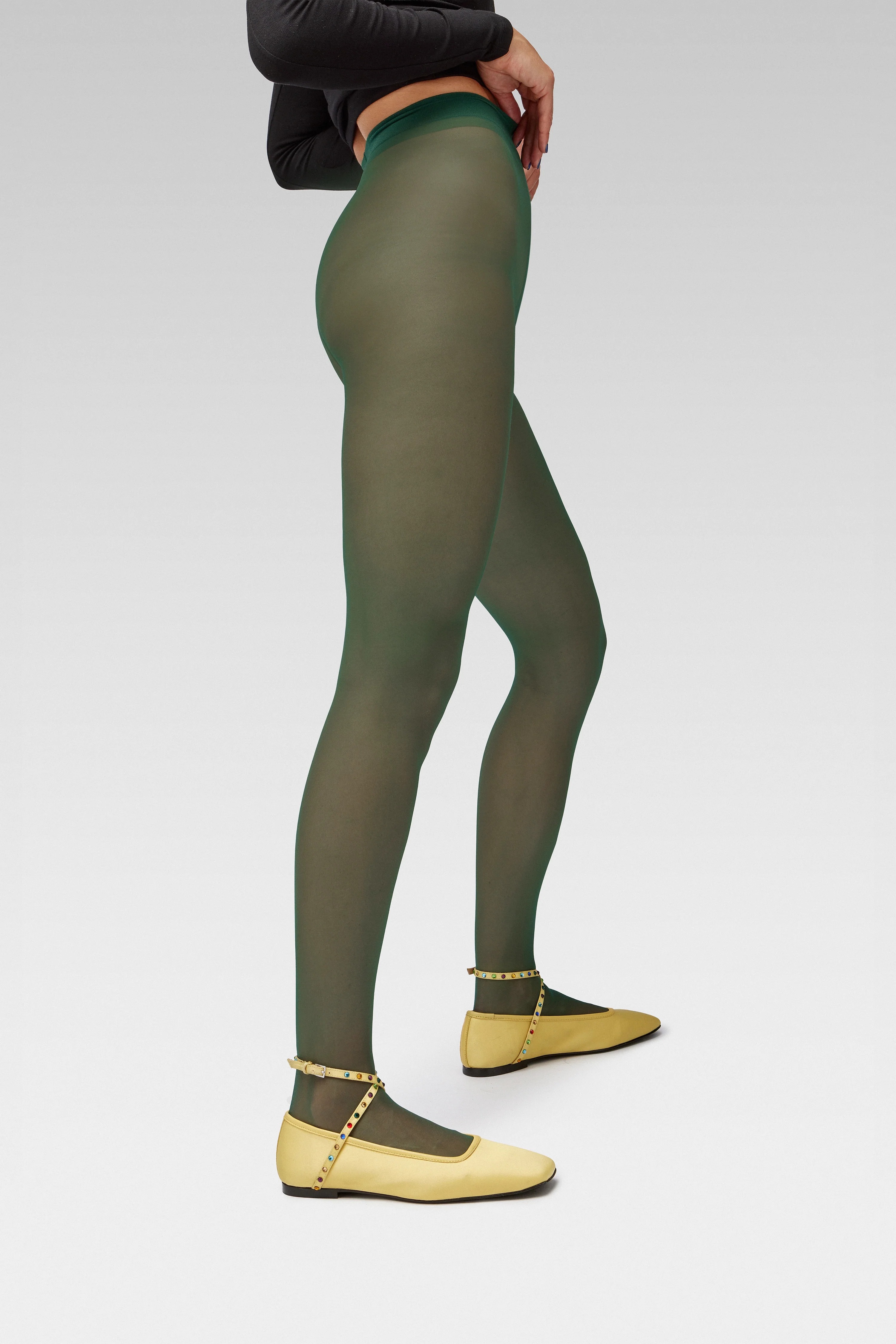 Edla, Galaxy Tights - S / Dark Green