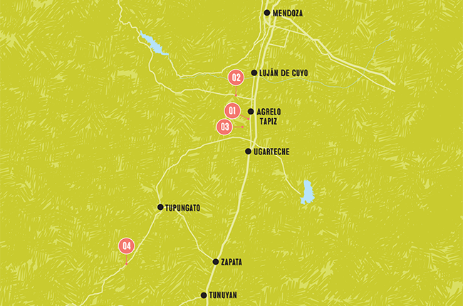 Mendoza wineries map