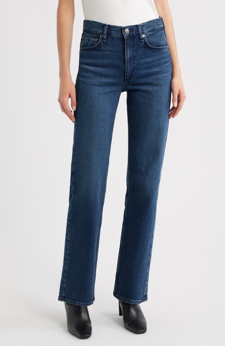 Harlow Mid Rise Straight Leg Jeans