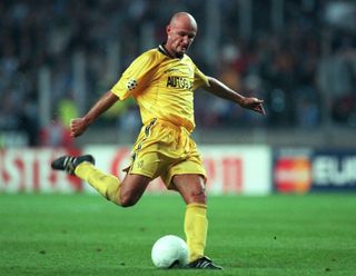 Franck Leboeuf in action for Chelsea against Hertha Berlin in the Champions League in September 1999.