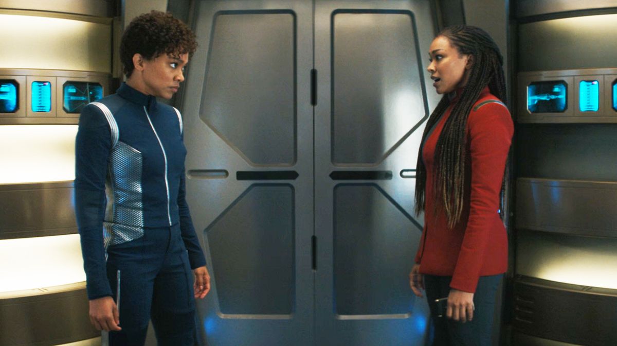  You&#039;re not seeing double…well, actually you are, as 23rd century Burnham must fight her-32nd-century-self.