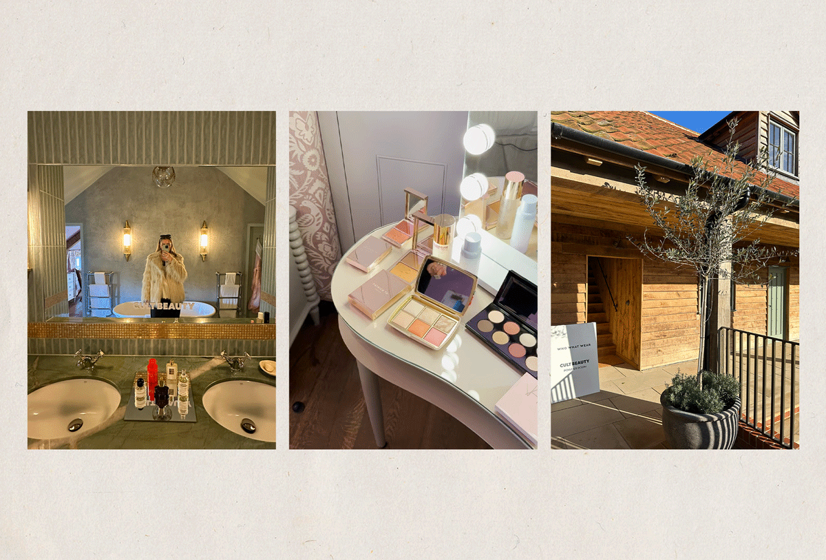 Shannon Lawlor at WWW Festive House trying Cult Beauty Products