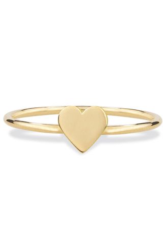 valentine's gifts for her - delicate gold heart ring