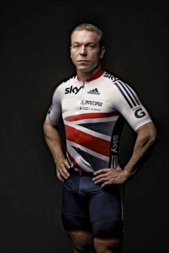 Sir Chris Hoy in the new British Cycling/Adidas team kit