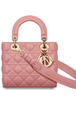 Small Lady Dior in Light Pink Cannage Lambskin