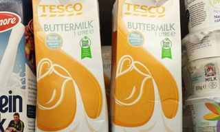 Tesco buttermilk carton