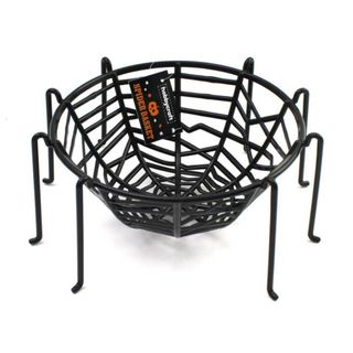 Spider web black wire fruit basket cut out