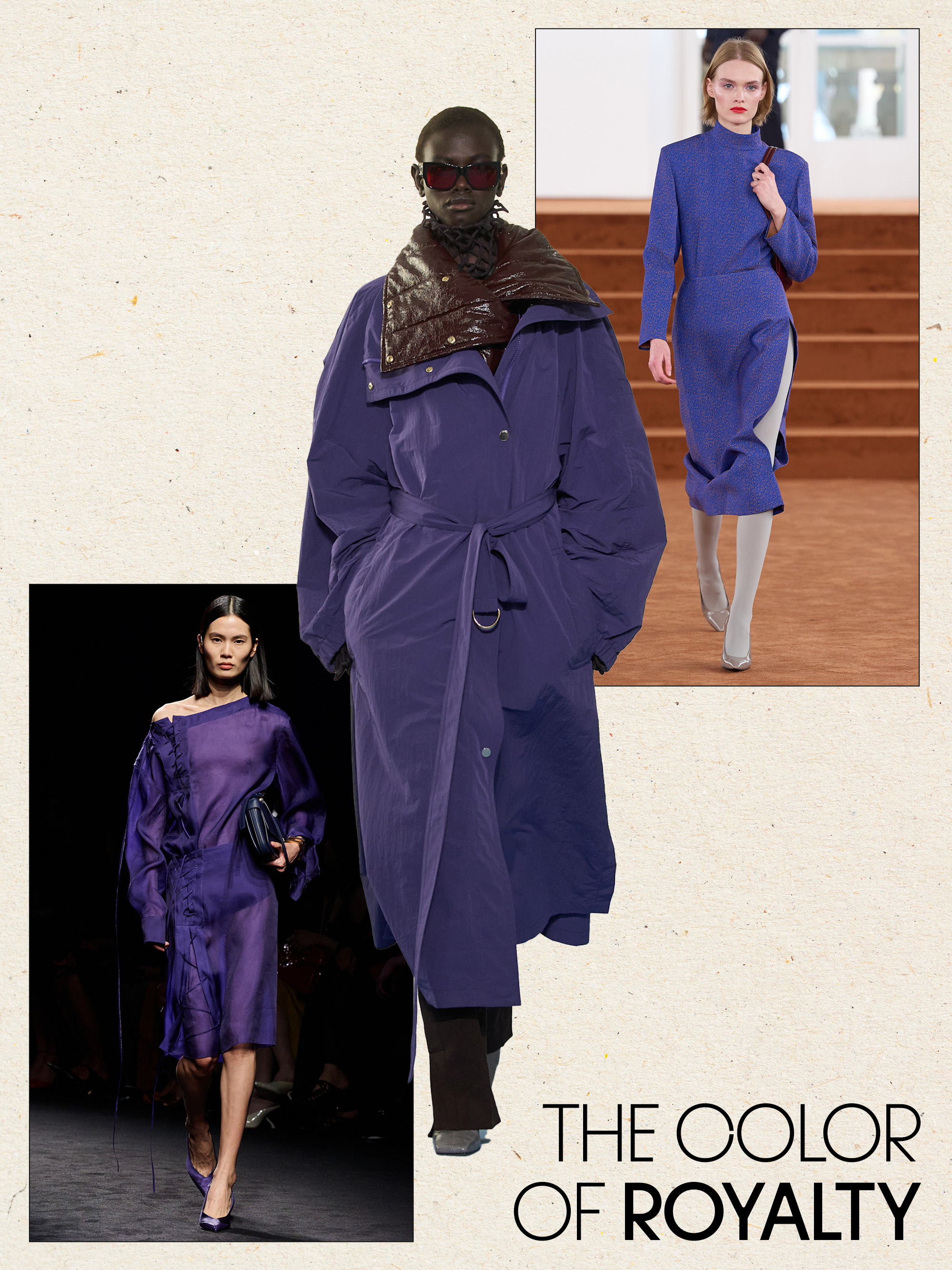 a collage of runway images featuring the biggest trends from Milan fashion week fall/winter 2026
