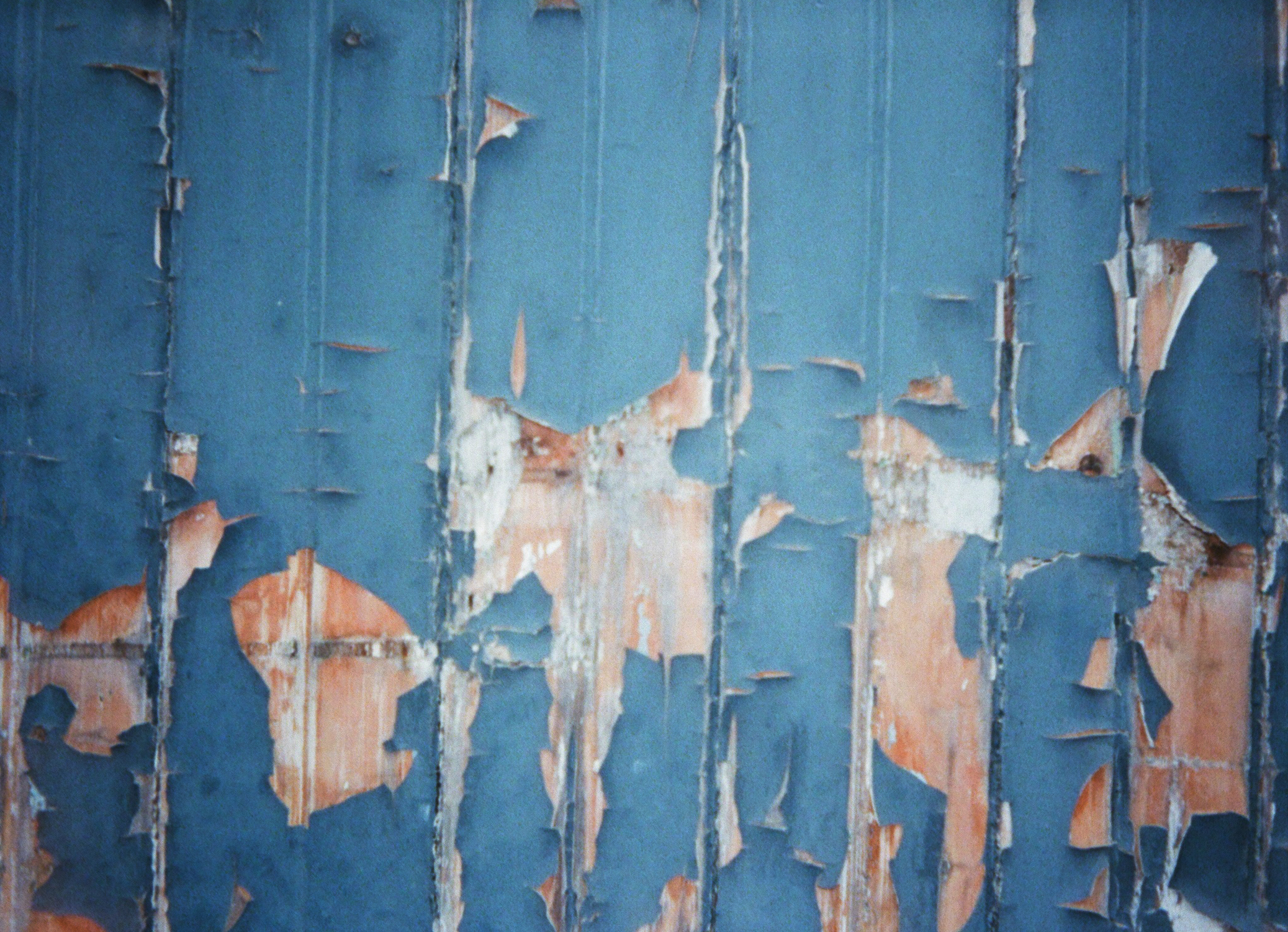 Photo of cracked paint taken with the Kodak Ektar H35 half frame camera