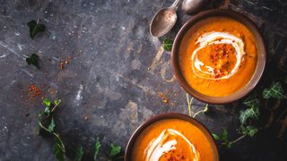 Sweet potato and nduja soup