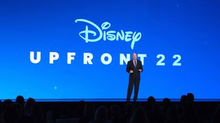 The Walt Disney Co. CEO Bob Chapek during Disney's 2022 upfront presentation.