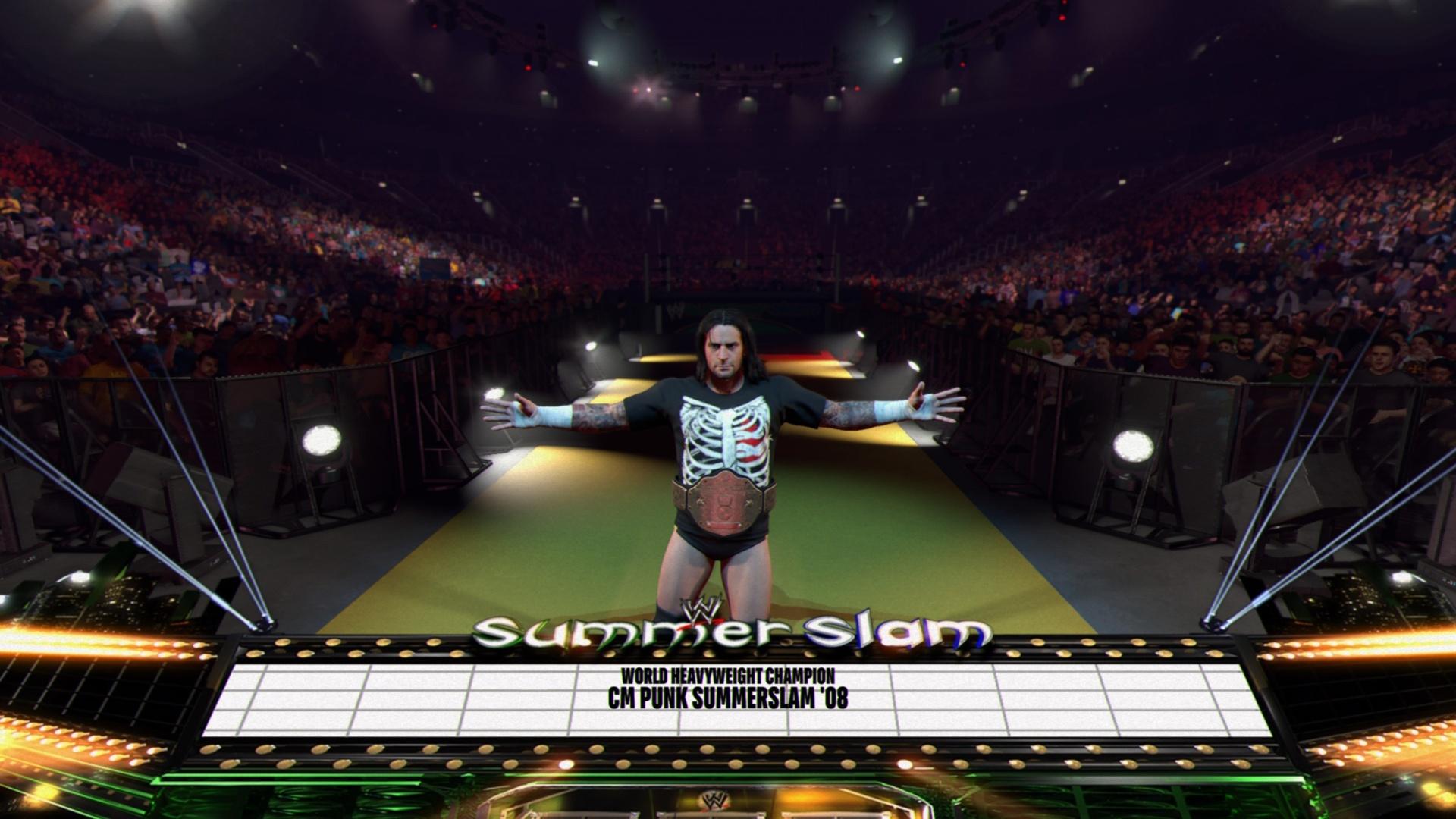 WWE 2K26 gameplay screenshot highlighting the wrestler character and environment