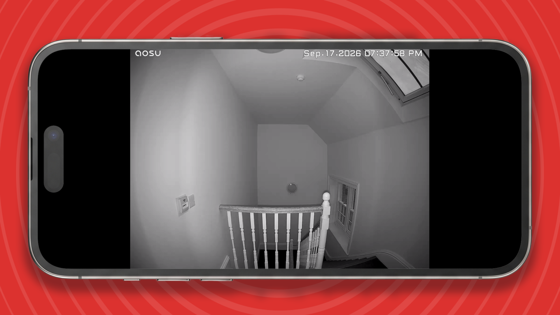Night time footage from Aosu Video Doorbell R1 Ultra in app