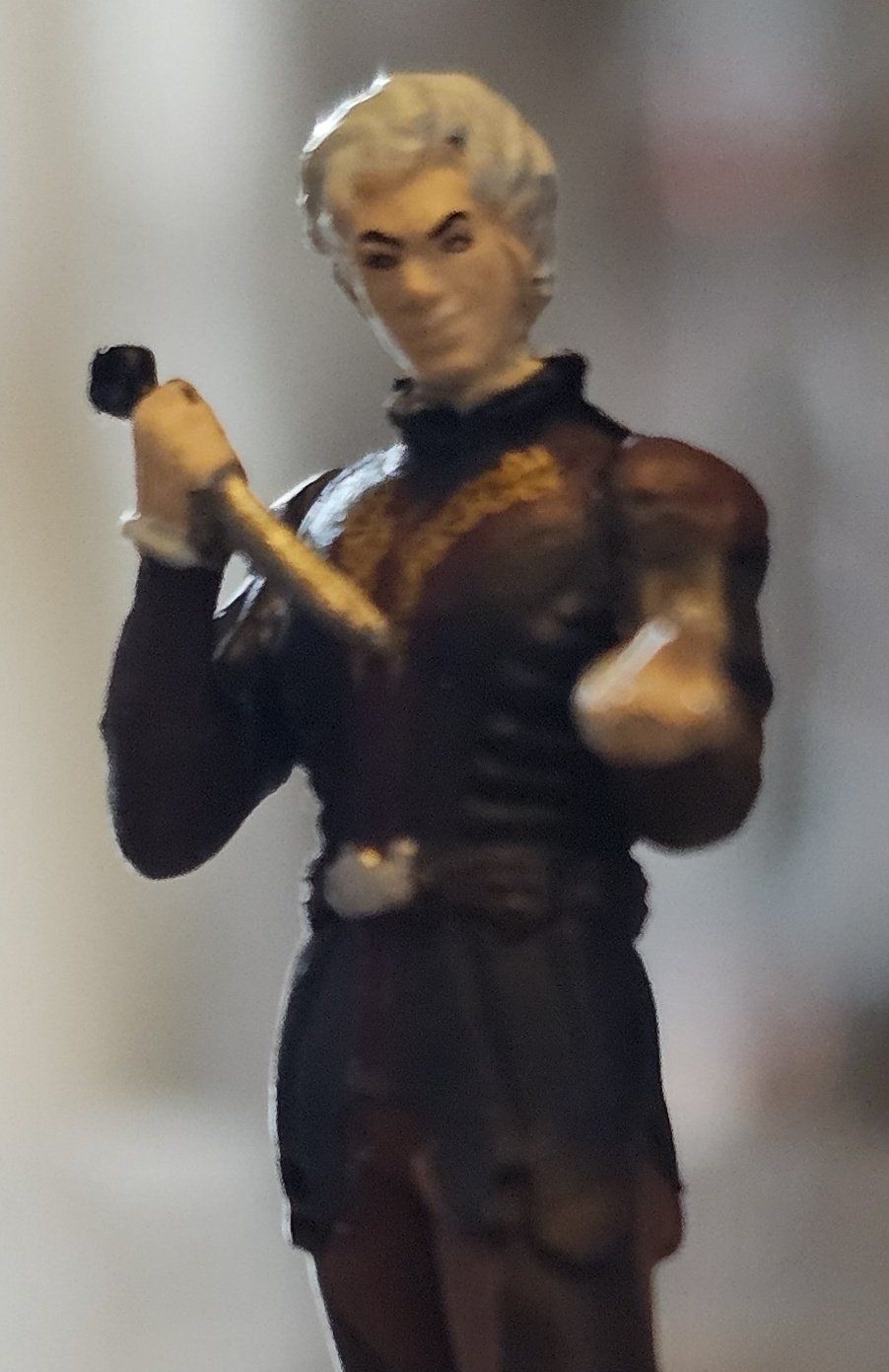 A series of pretty bad pre-painted miniatures of the Baldur's Gate 3 cast, as posted by @HighLODLar on X.