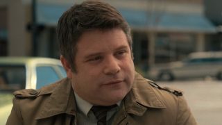 Close up of Sean Astin as Bob Newby in Stranger Things 2.