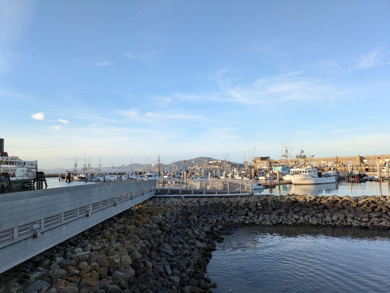 Shot of a harbor in San Francisco shot by a Pixel 8a