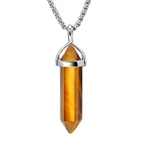 BEADNOVA Tiger Eye Crystal Necklace BEADNOVA Tiger Eye Crystal Necklace