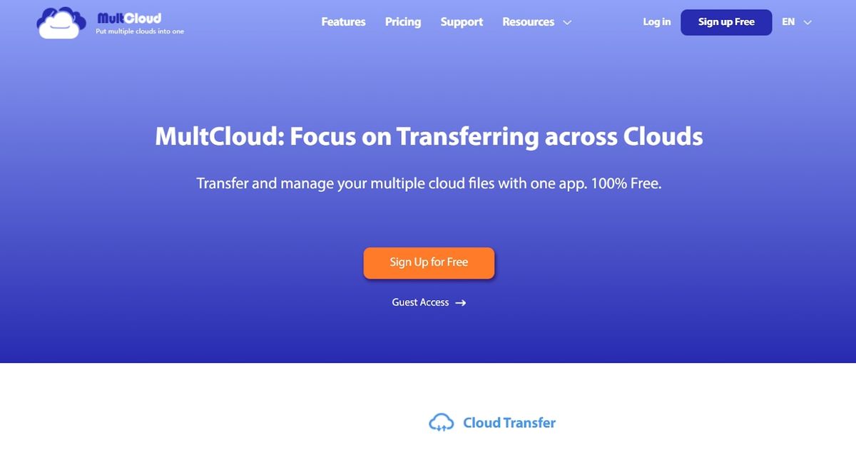 MultCloud  Best Free Multiple Cloud Storage Manager