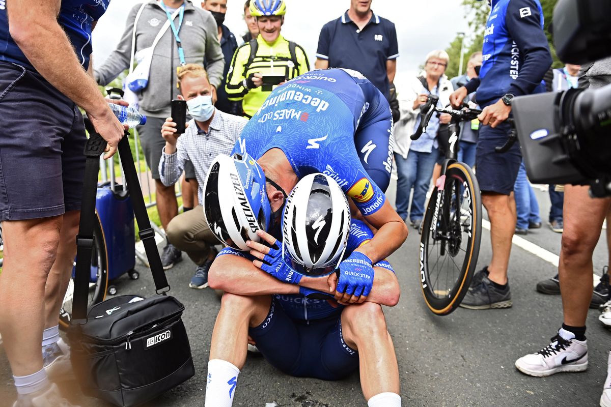 Druivenkoers - Overijse 2021 - 61st Edition - Overijse - Overijse 192 km - 26/08/2021 - Remco Evenepoel (BEL - Deceuninck - Quick-Step) - Mikkel Frolich Honore (DEN - Deceuninck - Quick-Step) - photo Gregory Van Gansen/PN/BettiniPhoto&Acirc;&copy;2021