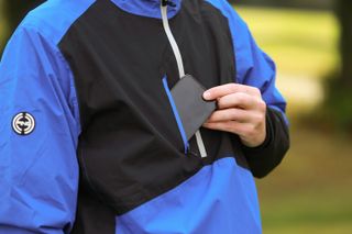 The chest phone pocket on the SensorDry S2 Pro Half-Zip Jacket