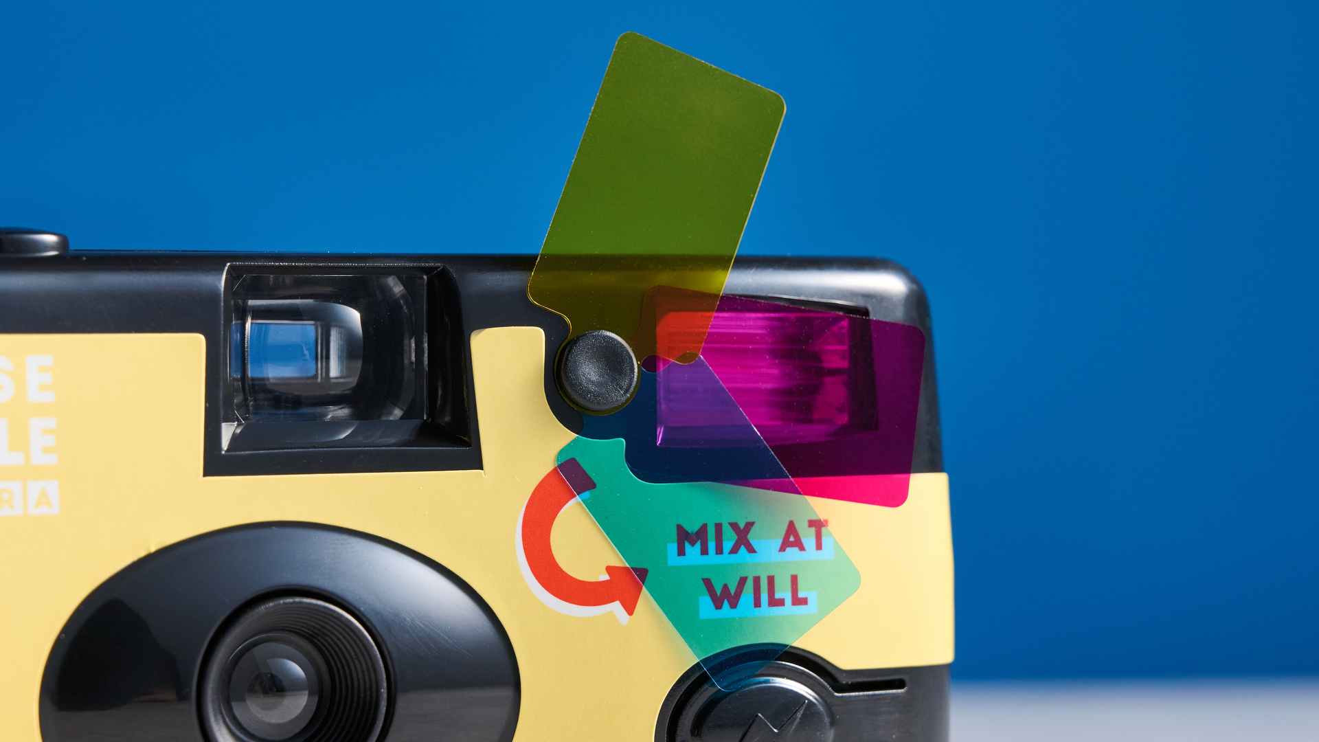 A yellow Lomography Simple Use Reloadable Film Camera Classicolor film camera