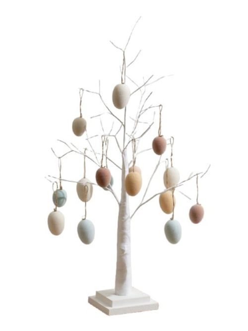 Hanging Egg Decorations in Soft Touch Pastels (15pc)