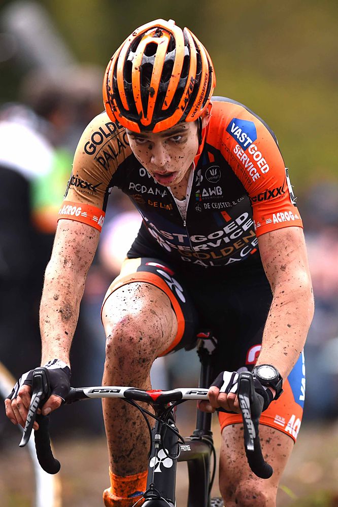 Wout Van Aert (Vastgoedservice Golden Palace Ct) wins Superprestige in Gavere