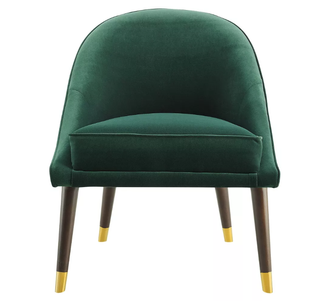 Green accent chair