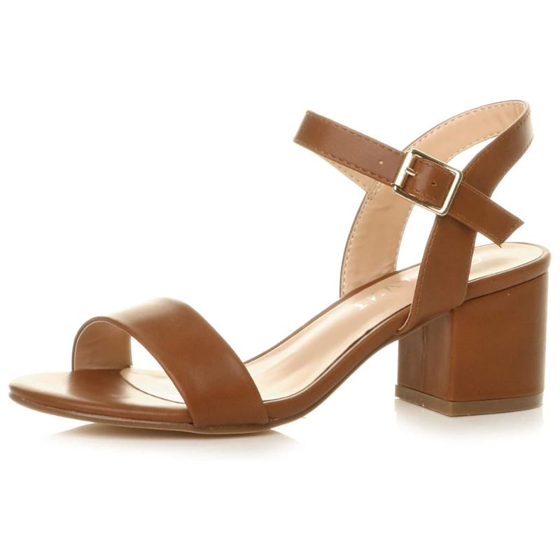 tan block heels from Amazon
