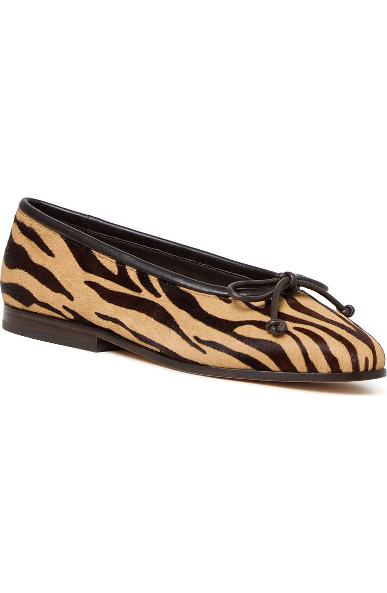 Noella Zebra Genuine Calf Hair Flat