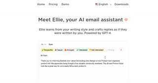 Ellie email extension creating a reply