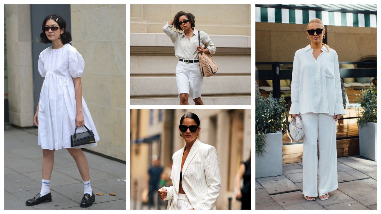 women wearing all-white outfits