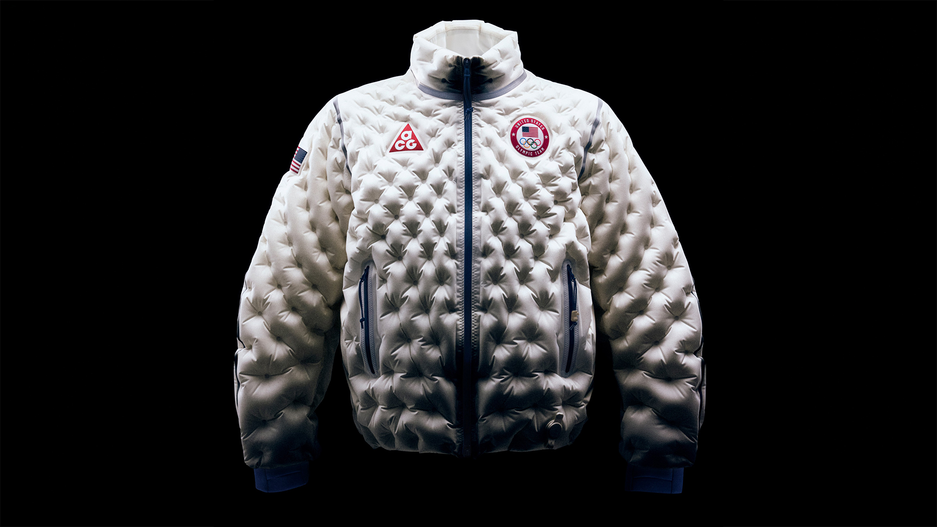 Nike Therma-FIT Air Milano Jacket against black background